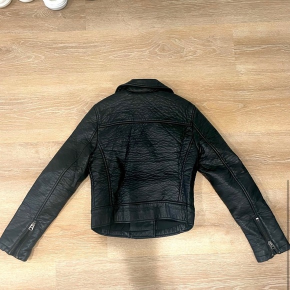 Topshop Leather Jacket, Size 6 - Picture 1 of 3